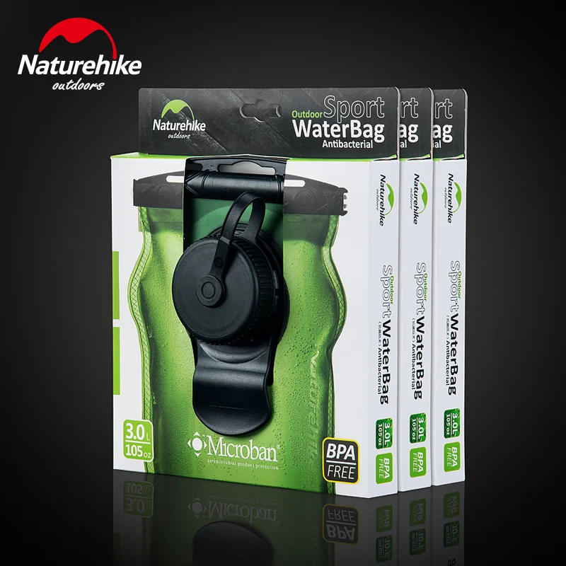 NatureHike PEVA 3L складной стакан для воды Питьевая бутылка портативный легкий для путешествий Кемпинг Пешие прогулки