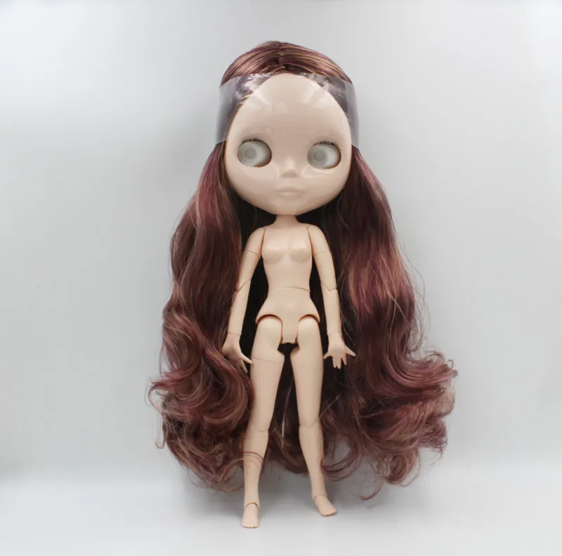 

Free Shipping big discount RBL-705EJ DIY Nude Blyth doll birthday gift for girl 4color big eye doll with beautiful Hair cute toy