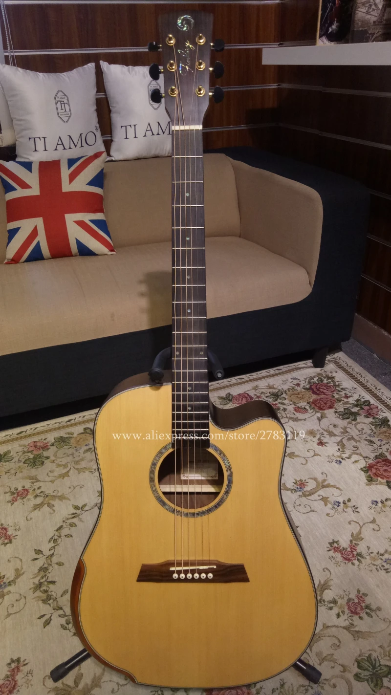 

Big sale! Cutaway 41" Acoustic Guitars,Solid Spruce Top/Rosewood Body,(NOT Perfect Finish)