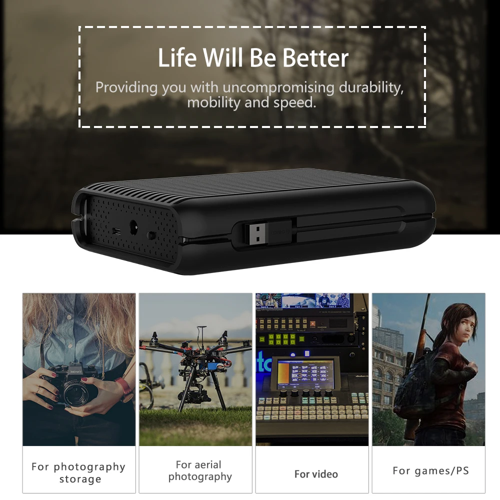  ORICO HDD 1/2/3/4 TB USB3.1 Gen2 TYPE-C 35 en 10Gbps discos duros externos de alta velocidad a prue