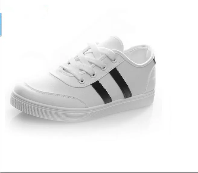 

New 2016 Spring Casual shoes breathable Canvas shoes students fashion white shoes  flat