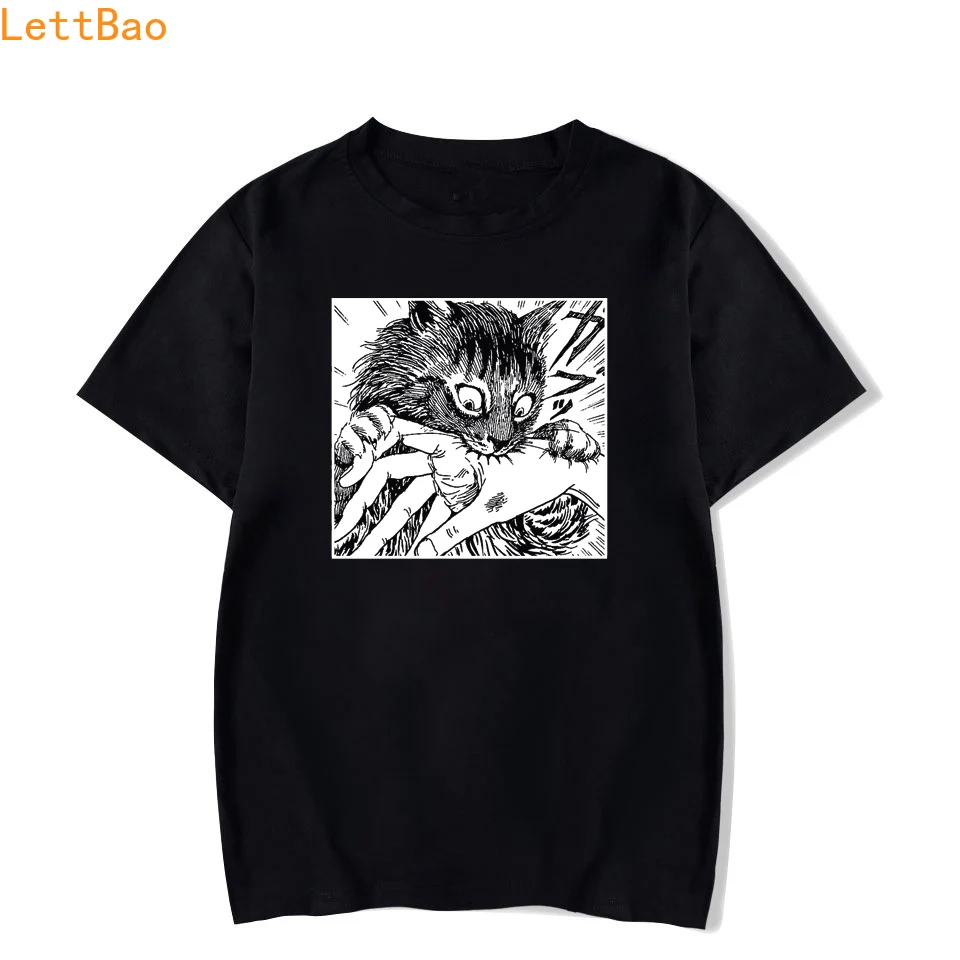 Tomie Junji Ito T-Shirt men Unisex New cartoon Design Men Tee Shirt homme summer Tops Short Sleeve Cotton vogue vintage style