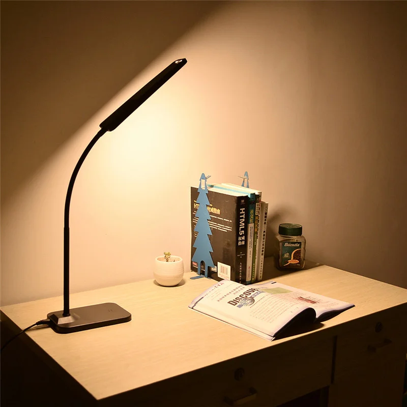 

LAIDEYI LED Desk Lamp Table Lamp Touch Switch 3 Level Brightness Dimming Light Highly Sensitive Touch Dimmer Office Light