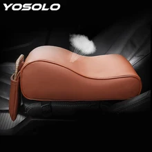 YOSOLO держатель для телефона автомобильный Стайлинг Аксессуары для интерьера PU автомобильный подлокотник коробка коврики Авто центральная консоль Универсальный подлокотник набор