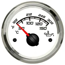 1 шт. белый цвет абсолютно 12 В/24 В датчик температуры топлива 52 мм Датчик температуры масла для автомобильной лодки с датчиком