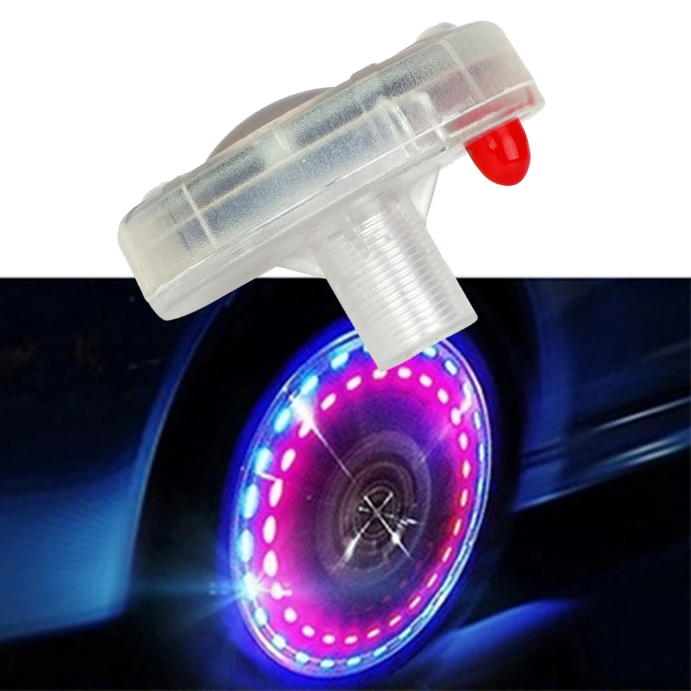 Decor Lamp Valves Auto Accessory Car Motocycle Wheel Light Air Caps Car