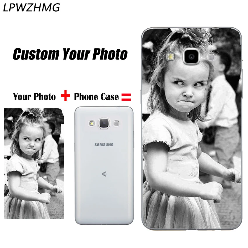 LPWZHMG DIY Custom Photos TPU Mobile Phone Case For Samsung Galaxy E5 E7 Soft Ultra Thin Back Cover Cases |