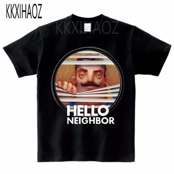 

2-14Years Tiny Cottons 2020 Summer The Hello Neighbor T-shirt Kids Shirts Boys Shirt Girl Teenage Clothes Tee Shirt KKXIHAOZ MJ
