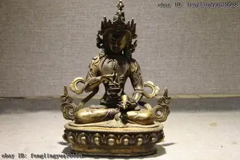 

Discount 55% 9 Tibet Monastery Copper Bronze Gilt inlay crystal Vajradhara Vajrasattva Buddha