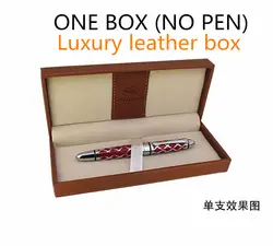 Jinhao брендовая оригинальная коробка для авторучка шариковая ручка ручки роскошные кожаные деревянные школьные офисные канцелярский пенал