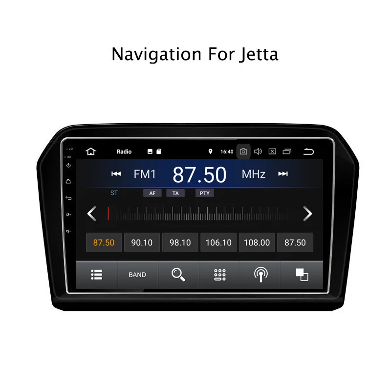 Top 9" 2G RAM 16G ROM Android 8.1 Car DVD Multimedia Player For VW Jetta 2013-2017 GPS Navigation Radio Stereo Audio 1