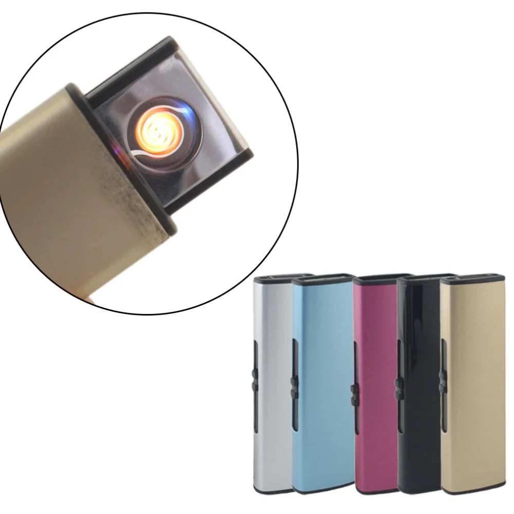 Компактная мини зажигалка USB перезаряжаемая беспламенная плазменная Зажигалка