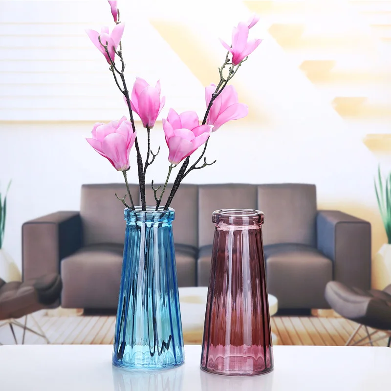 Multi Color Glass Vases Creative Nordic Style Flower Vase Handmade