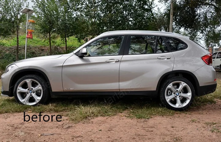 Украшение для автомобиля, полоса, полное окно, отделка для BMW x1 с колонной, автомобильные Внешние аксессуары, нержавеющая сталь