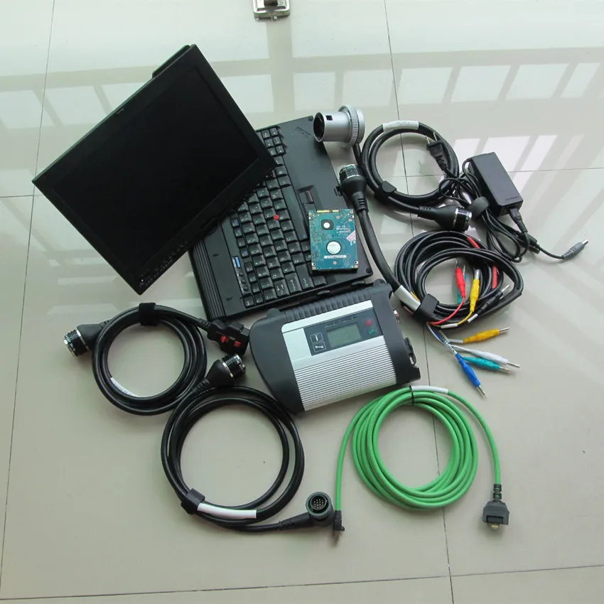 Mb star c4 x200t ноутбук новейшее программное обеспечение,12 hdd 320gb полный набор готов к использованию диагностический инструмент для mb автомобилей и грузовиков