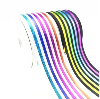 

75 mm foil unicorn ribbon 3 inch ribbon holographic ribbon