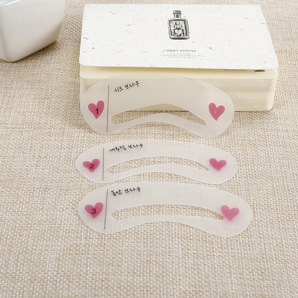 

Eyebrow Drawing Card DIY Eyebrow Template Gguide Make Up Tools 3 Styles