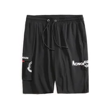 Летние шорты мужские 2xl-7xl 6xl шорты качественная пляжная одежда мужские короткие штаны дышащии эластичные для талии модные прямые пляжные шорты