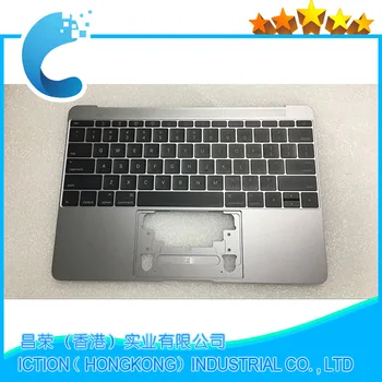 

Original For Macbook Pro Retina 12" A1534 Topcase With Keyboard Upper Top Case US Layout 2015 Years Gray Color Model