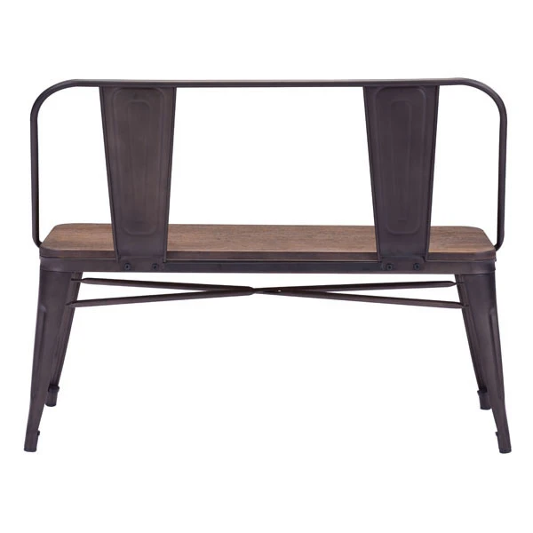 Elio Double Bench Rustic Wood (3)