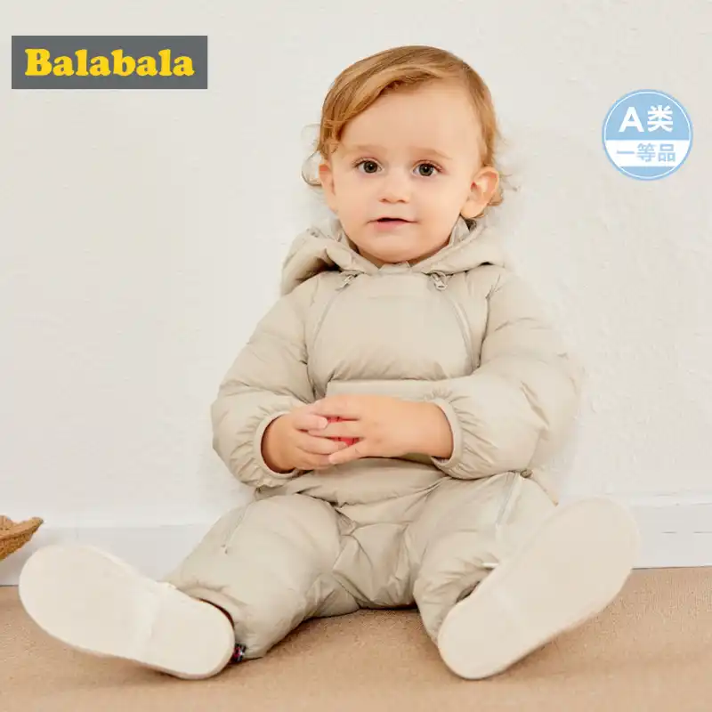 infant down snowsuit