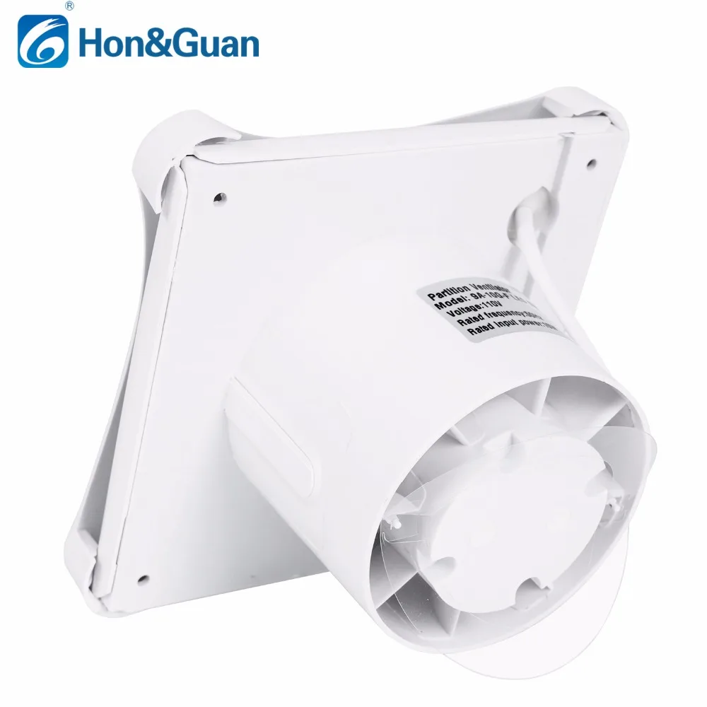 10W 110V Ventilation Exhaust Fan Wall Mounted 4 Inch Strong Power Exhaust Fan Low Noise Home Bathroom Kitchen Garage Air Vent 