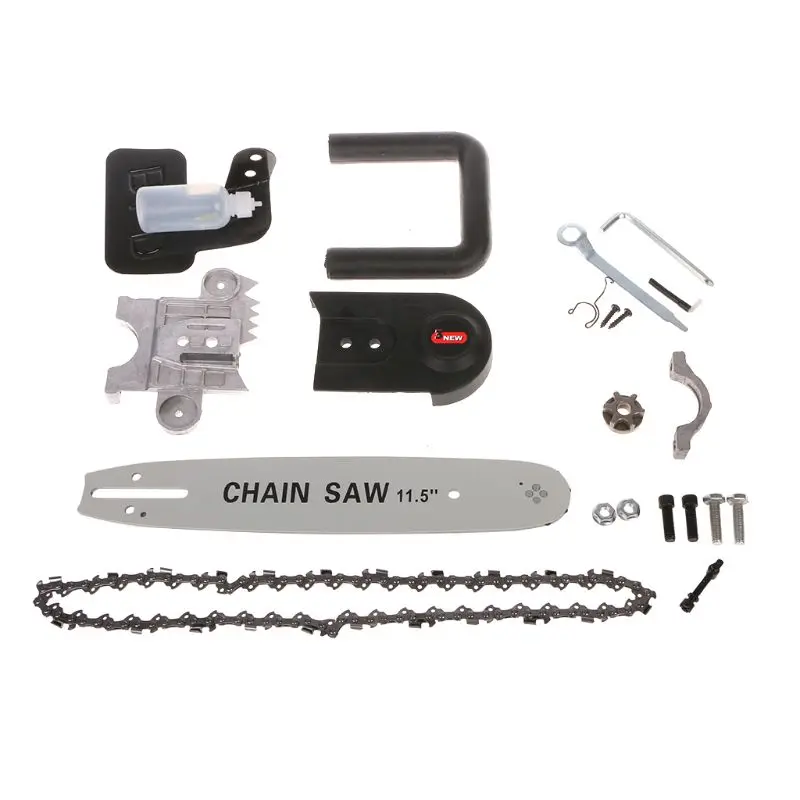 

DIY Electric Saw Chain 11.5" Chainsaw Stand Bracket Wood Cut For Angle Grinde Woodworking Tool