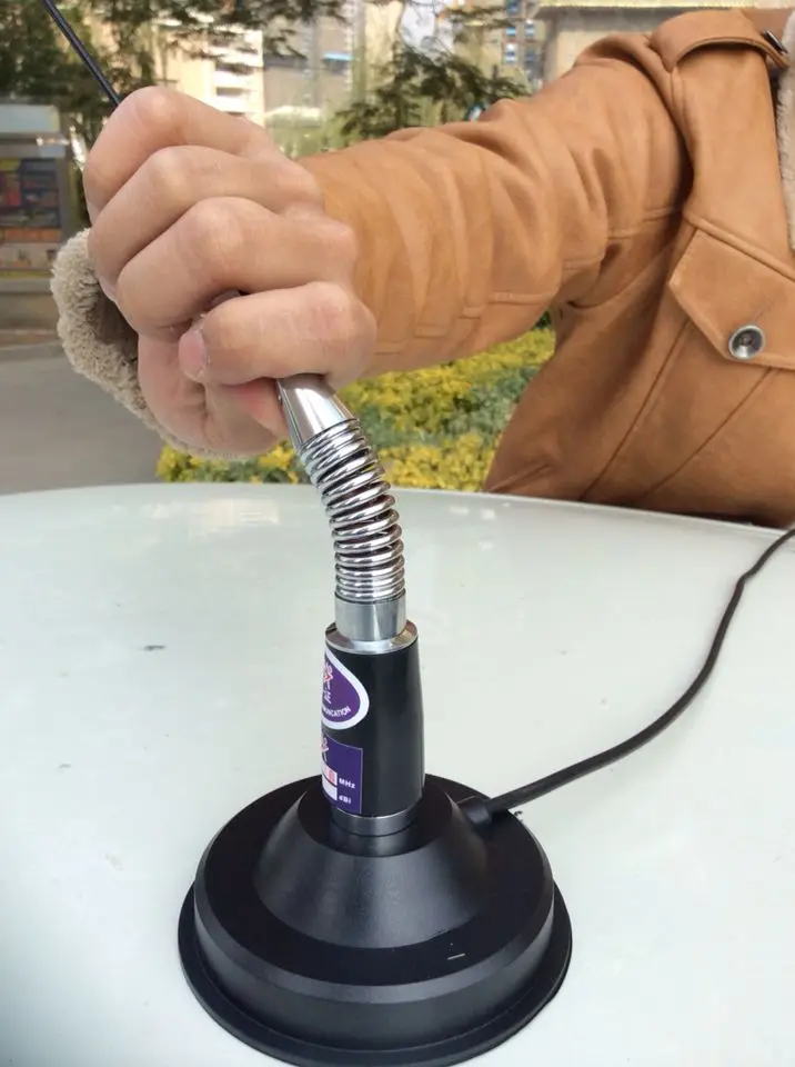 VHF136 174MHz гибкая антенна с пружинным плетением для автомобильного мобильного