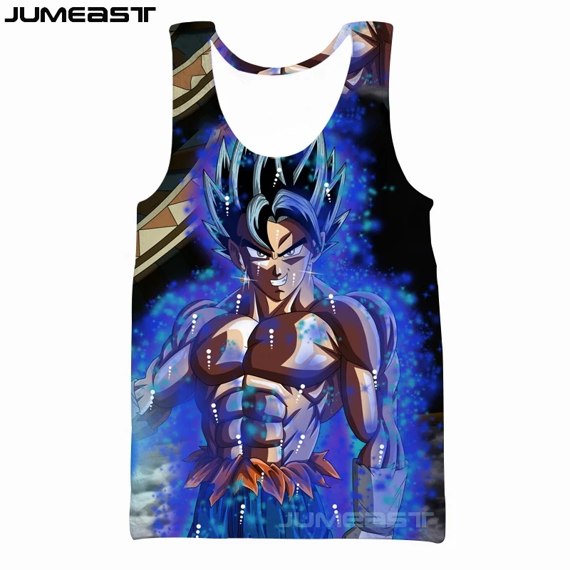 Jumeast для мужчин/женщин японский мультфильм Dragon Ball 3D печатных полиэстер Wukong летняя майка с бретелями спортивный жилет без рукавов Одежда - Цвет: 30