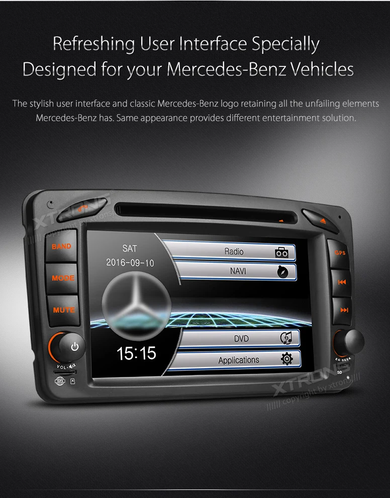 Sale XTRONS 7 inch Car DVD Player CANbus GPS Navigation for Mercedes Benz Viano/Vito W639/G-Class W463/ CLK-Class W209/ C-Class W203 3 Sale XTRONS 7 inch Car DVD Player CANbus GPS Navigation for Mercedes Benz Viano/Vito W639/G-Class W463/ CLK-Class W209/ C-Class W203 3