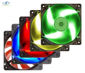 

[HFSECURITY] Universal 12 Volt Cooling Fans for Desktop Chassis 12cm Silent Computer Fan LED Cooling Air-cooled Cooler Fan PC