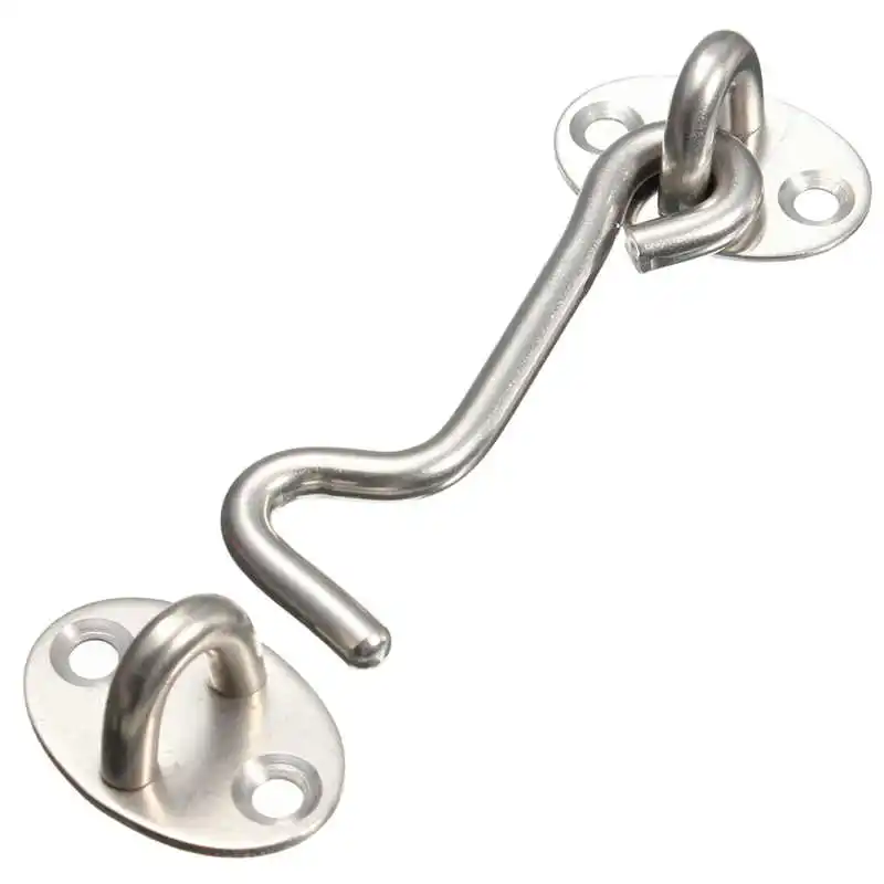 Stainless Steel Cabin Hook And Eye Latch Lock Shed Gate Door Catch Holder YH Stainless Steel Cabin Hook And Eye Latch Lock Shed Gate Door Catch Holder YH