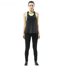 2016 Brand Summer Women Three-piece Fitness Suits Girls Quick Dry Elastic Yoga Dancing Training Sport Sets Vest +Tee + Pants