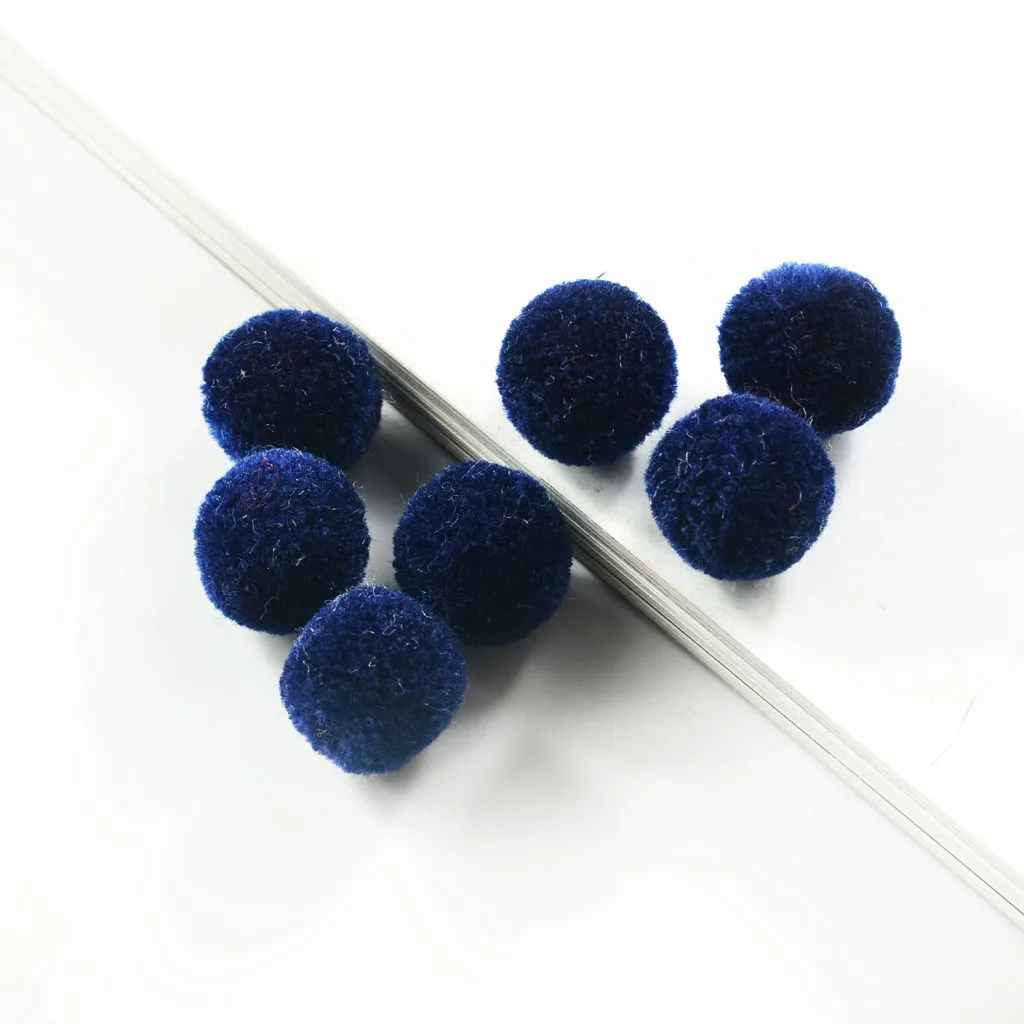 50pcs Mixed Color DIY Wool Felt Balls Pom Pom Beads Crafts Decoration 15mm
