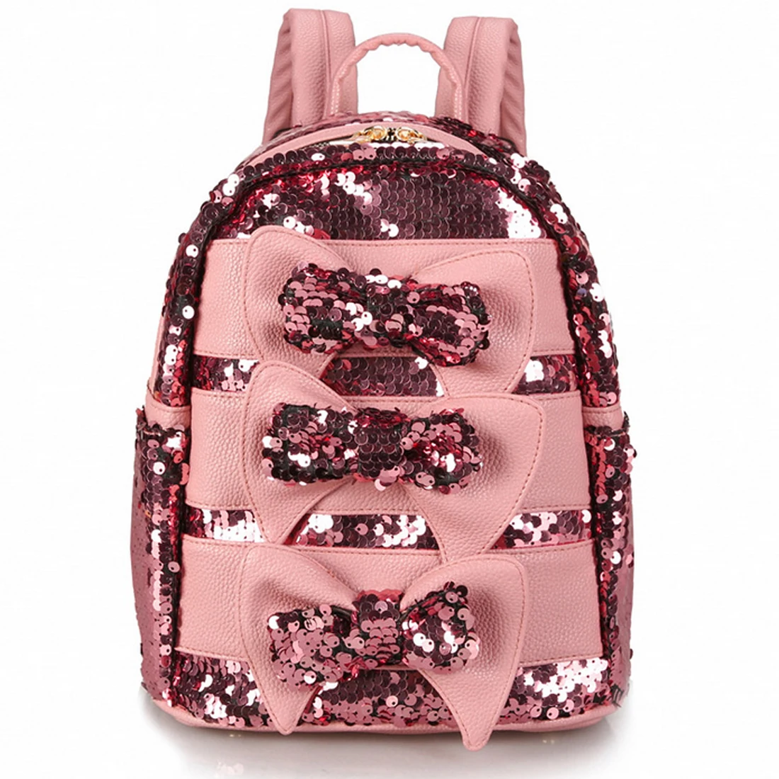 High Quality Women Shinning Glitter Bling Backpack Fashion Sequins PU