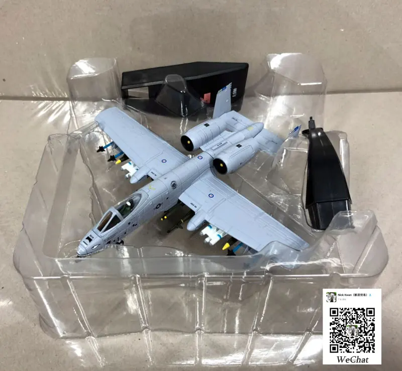 WLTK 1/100 масштаб A-10 Thunderbolt II Warthog Штурмовик 23-й TFW Летающие тигры литая под давлением металлическая модель истребителя игрушка для коллекции