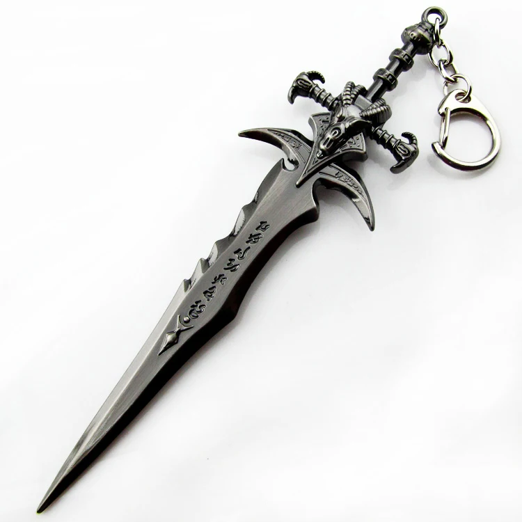 NEW* 14.5cm Keychains Weapon Metal Sword Pendant Keychain Alloy Boys