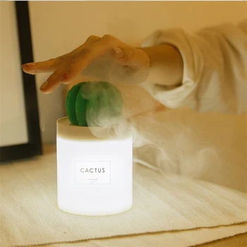 

RUINUOKAI Cactus Ultrasonic Humidifier Aromatherapy Mist Maker Car Air Humidifier Purifier Usb Essential Oil Aroma Diffuser 5v