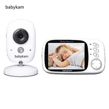 Babykam vigilabebes 603 3.2 inch LCD Spanish Menu IR Night vision 2 way talk 8 Lullabies Temperature monitor fetal vigila bebes