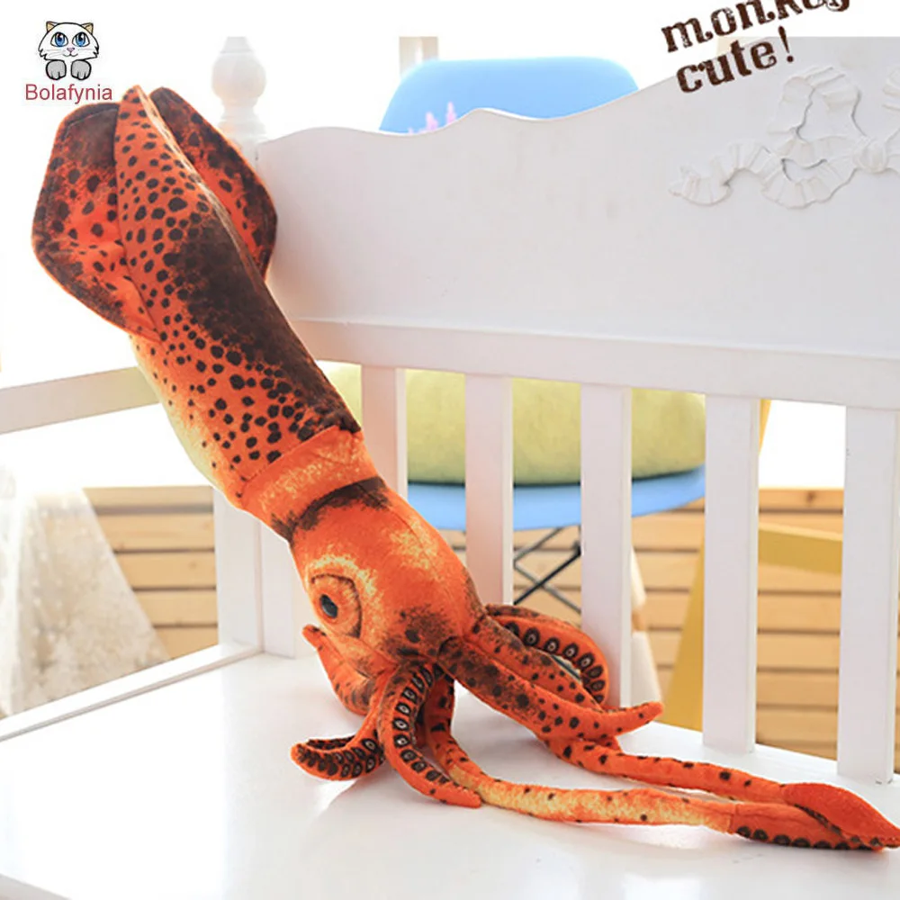 Simulation Squid Ocean Deep Sea Fish Children Plush Stuffed Toy Baby Kids Christmas Birthday Gift блокнот а6 deep ocean