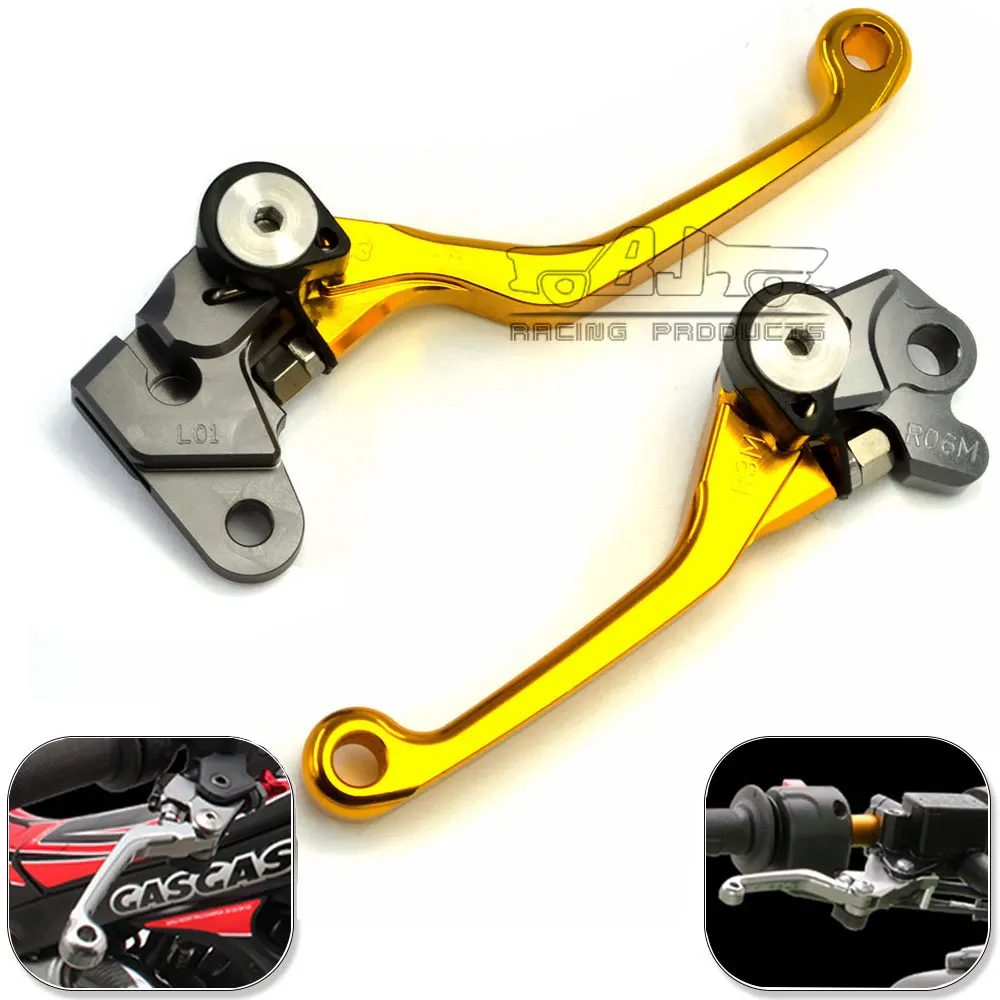 For Yamaha YZ125 YZ250 2008-2014 YZ250F 2007 2008 YZ426F YZ450F 2008 CNC Adjustable Motorcycle Pivot Clutch Brake Lever