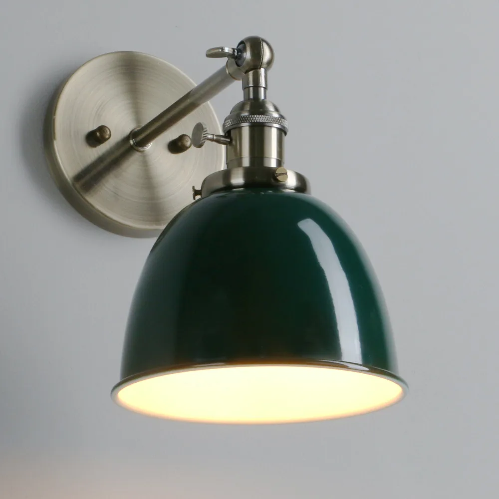 PERMO Industrial Retro Metal Lampshade Antique Bronze wall light Vintage Wall Sconce Loft Lamp Light Fixtures for Loft Decor E27 PERMO Industrial Retro Metal Lampshade Antique Bronze wall light Vintage Wall Sconce Loft Lamp Light Fixtures for Loft Decor E27