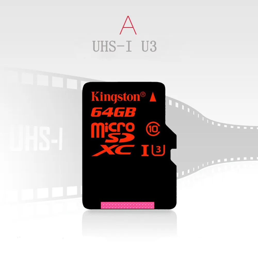 Kingston Micro SD карта C10 32 Гб 64 Гб класс 10 SDHC SDXC UHS-I U3 карты памяти HD 3D 4 к видео Microsd карта для мобильного телефона планшета