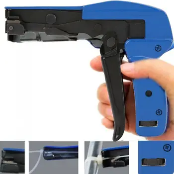 

Adjustable Nylon Cable Zip Tie Gun Nylon Fastener Tensioner Cutting Gun Hand Tool Width 2.4-4.8mm