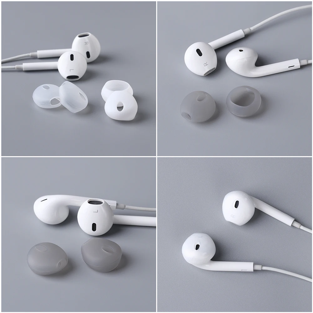 1 Pasang Silikon Antislip Earphone Case 