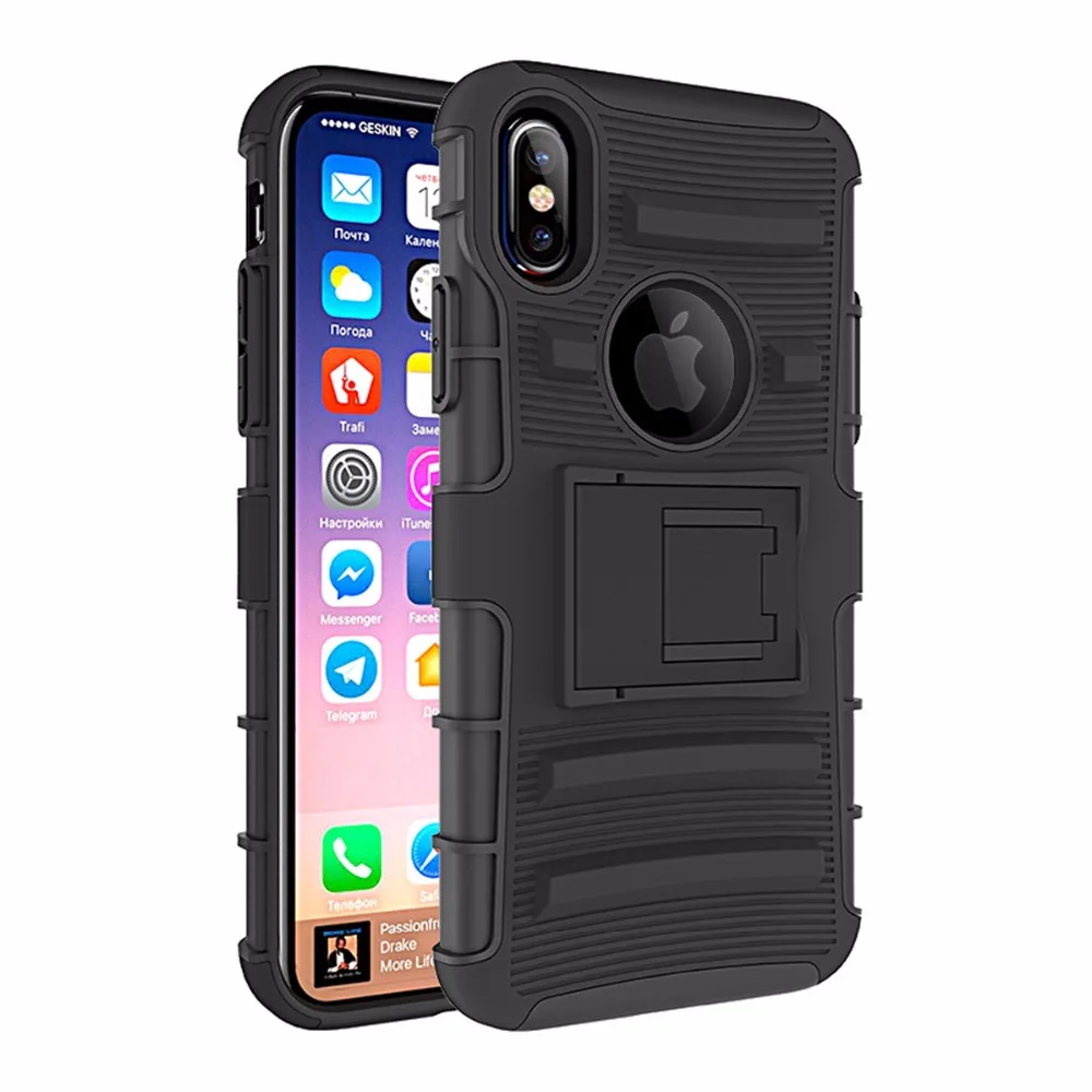 Icoque For iphone X Case 360 Full Cover Shockproof Coque Waterproof Phone Fundas For Iphonex iPhone X 10 Case Silicone Original (1)