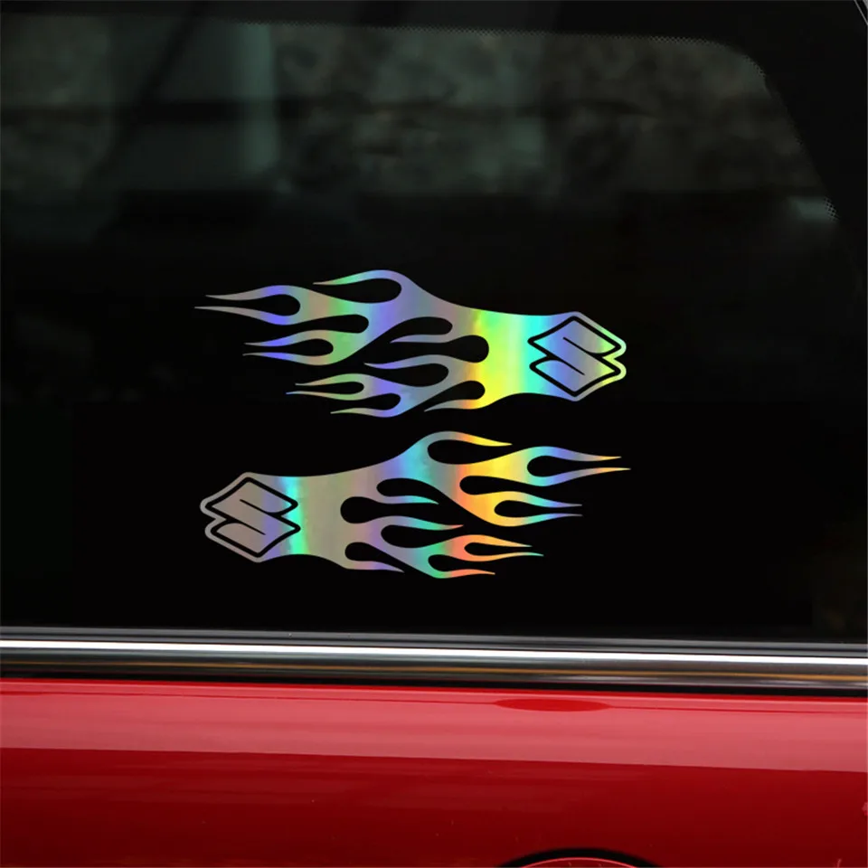 Cunymagos Tank Flames Decor Vinyl Car-Styling Car Sticker Motorcycle Car Accessories Sticker Creative Decal Car Sticker Funny 17.8cm6 (7)