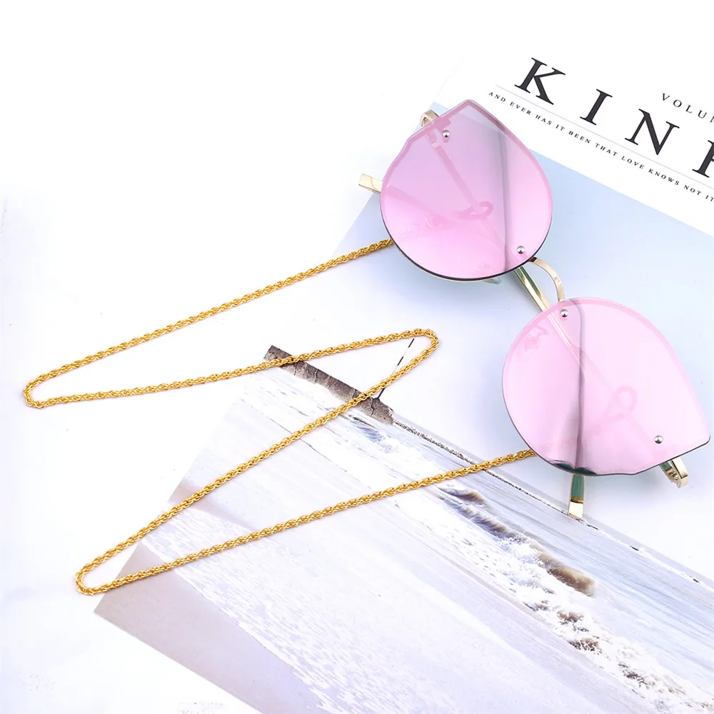 1Pcs Eyeglasses Chains for Women Metal Sunglasses Reading Glasses Cords Vintage Glasses Holder Strap Lanyards Eyewear Necklace