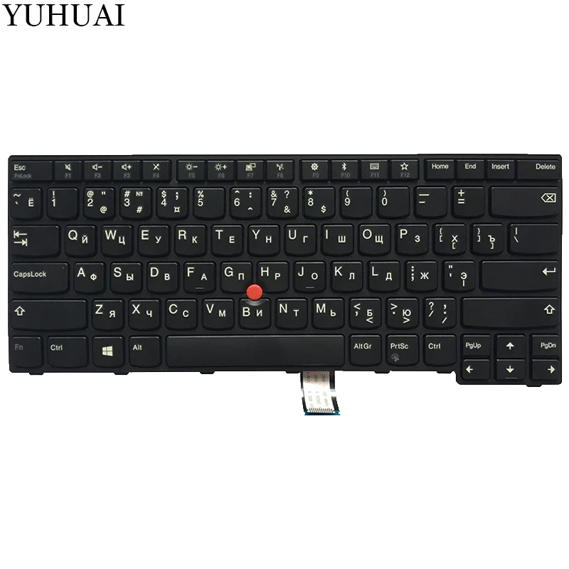  New Russian Laptop Keyboard For Lenovo Thinkpad E470 E470C E475 01AX094 SN20K93258 RU Keyboard no-b