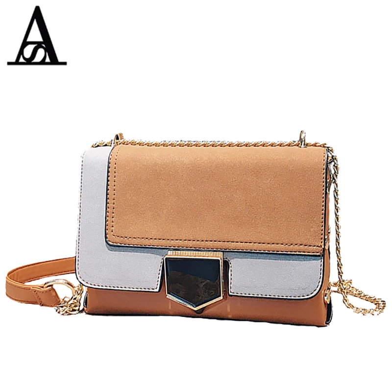 

AITESEN Scrub Small Square Package Luxury Chain Single Shoulder Michael OBag Panelled David Jones Bolsa Feminina De Marca Famosa